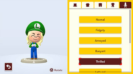 The Maker avatar creation screen.